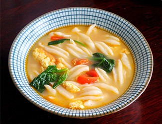 面食做法花樣大全之一：三七剪刀面，清水煮就很好吃